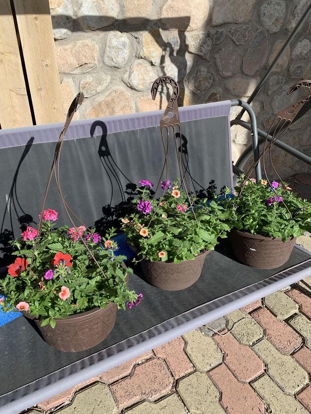 diy mgico toldo de cesta de flores colgante feliz verano