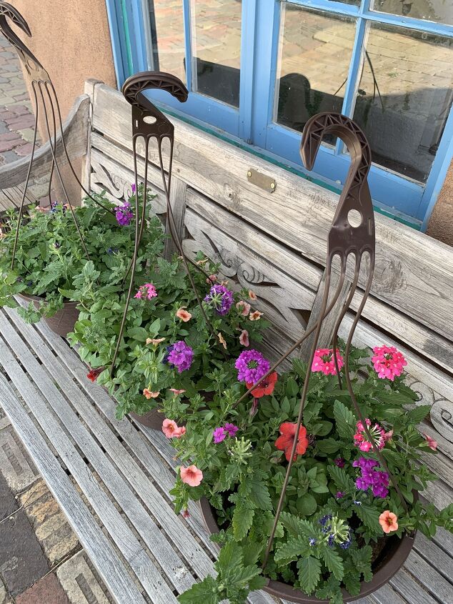 diy magical hanging basket awning for glider happy summer