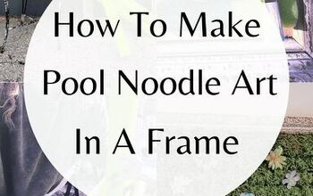 Cómo hacer arte con fideos de piscina en un marco