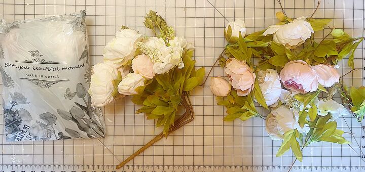 how to make a peony floral wreath