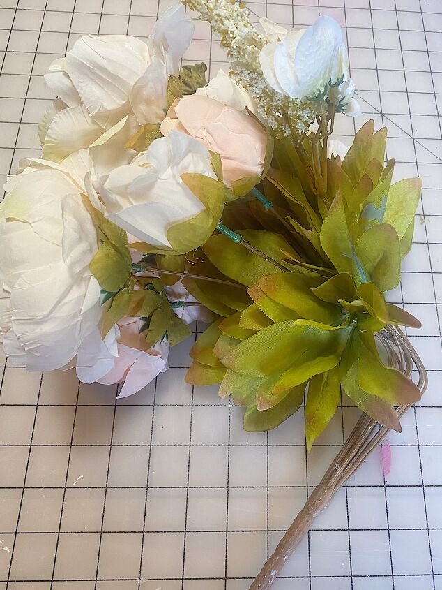 how to make a peony floral wreath
