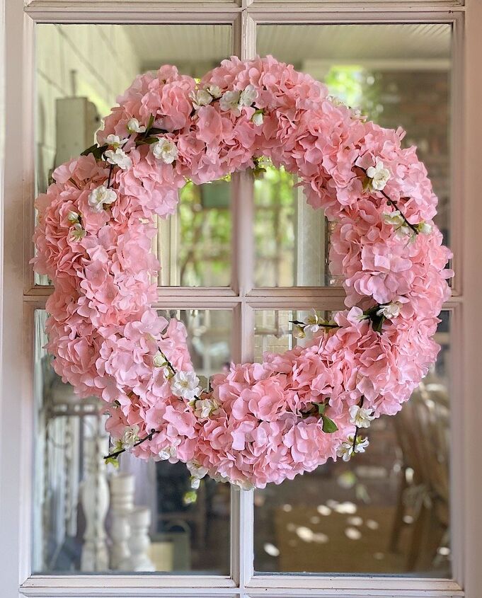 how to make a peony floral wreath, Spring Garden Wreath DIY
