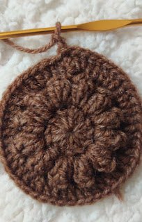 como fazer croch um trivet redondo texturizado