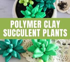 diy polymer clay succulent plants
