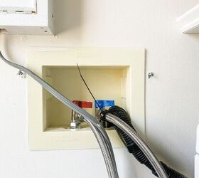 how to cover up ugly washer hookups