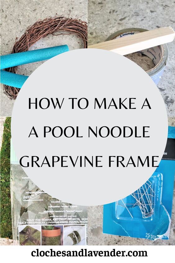 how to make pool noodle grapevine frame