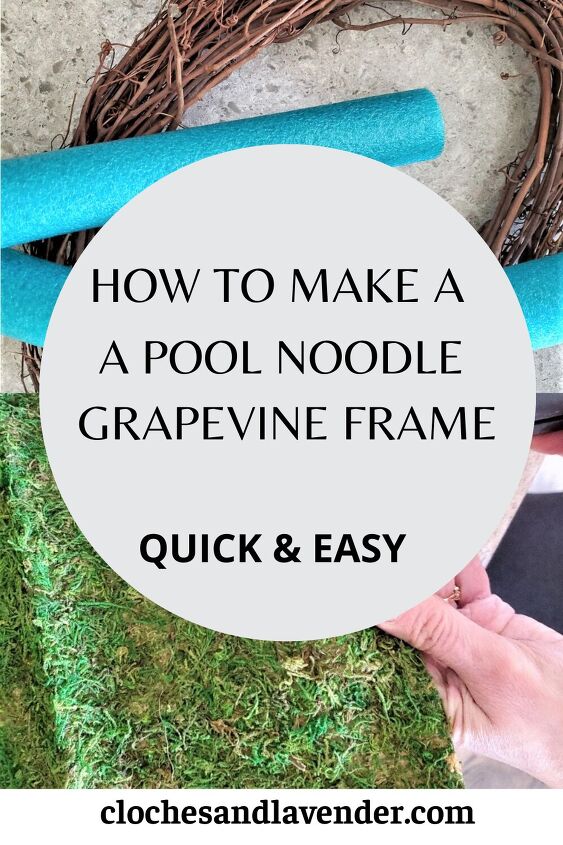 how to make pool noodle grapevine frame