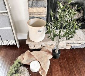 how to style a faux olive tree, Everything you need to elevate this faux olive tree