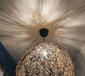DIY Rattan Inspired Light Fixture