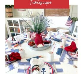 4th of July Nautical Tablescape