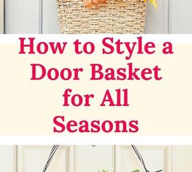 Haz una sencilla cesta para la puerta para todas las estaciones