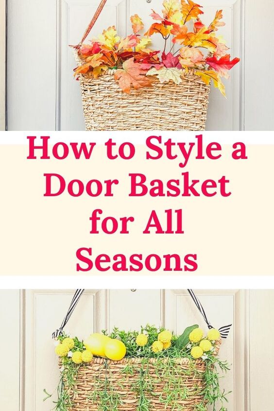 make a simple door basket for all seasons