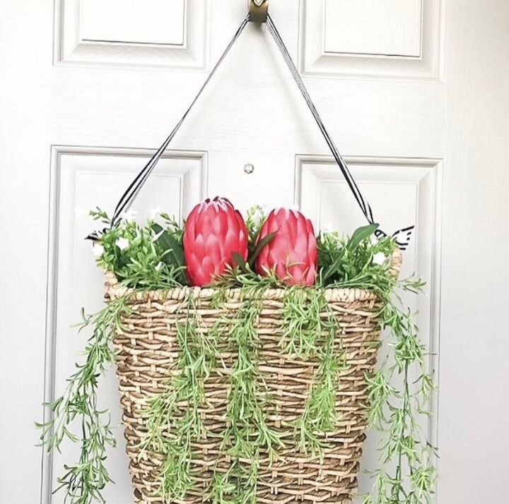 make a simple door basket for all seasons