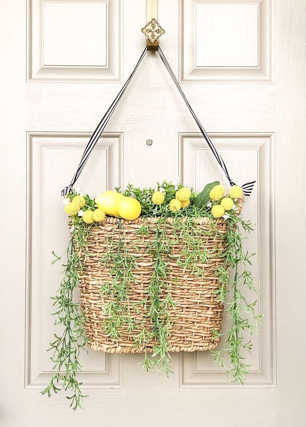 haz una sencilla cesta para la puerta para todas las estaciones
