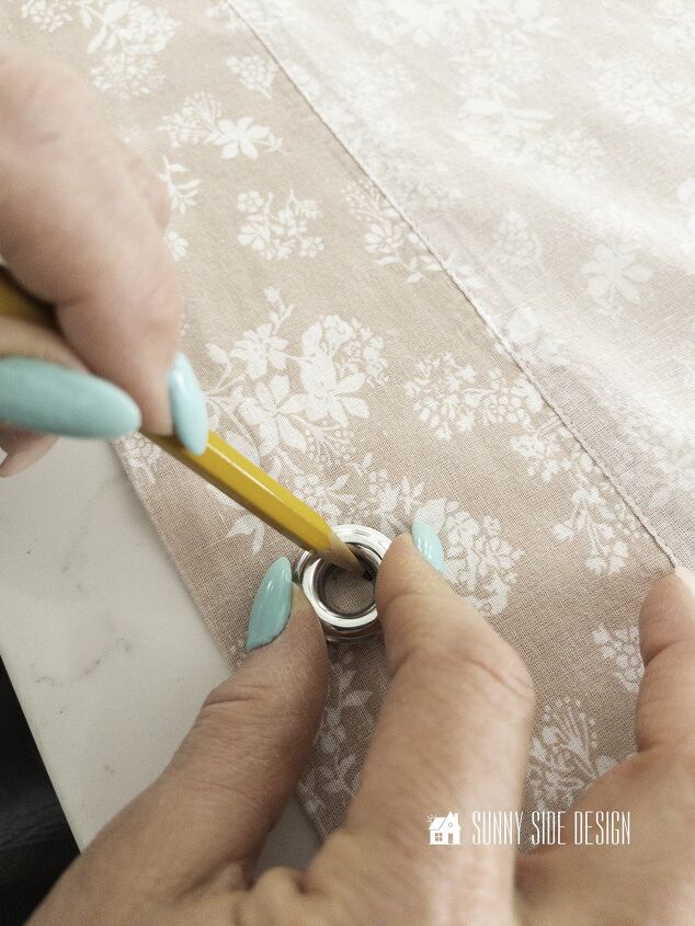 No Sew Shower Curtain