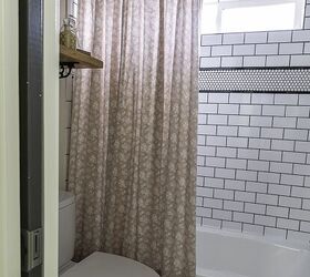 No Sew Shower Curtain
