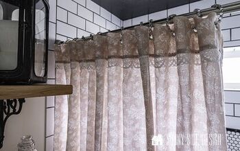 How to Make an Easy No Sew Shower Curtain From a Sheet