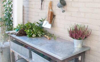 How to Turn a Garden Table Into a Potting Bench