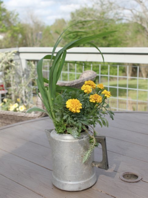 upcycled vintage for your spring garden