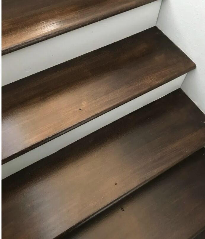 looking for a quick fix to my bare wood stairs