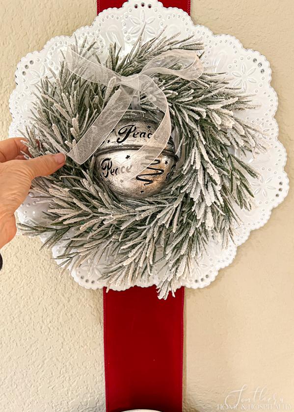 christmas craft triple wreath wall decor
