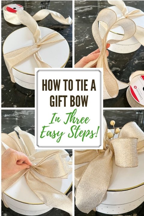 how to tie an easy gift bow