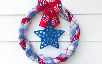 How to Make an Easy & Affordable DIY Americana Scarf Wreath