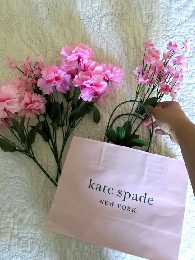 designer shopping bags turned fashionable vases
