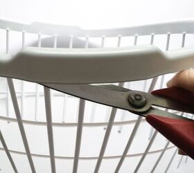 Cut the rim off a laundry basket for this 15-minute front door hack