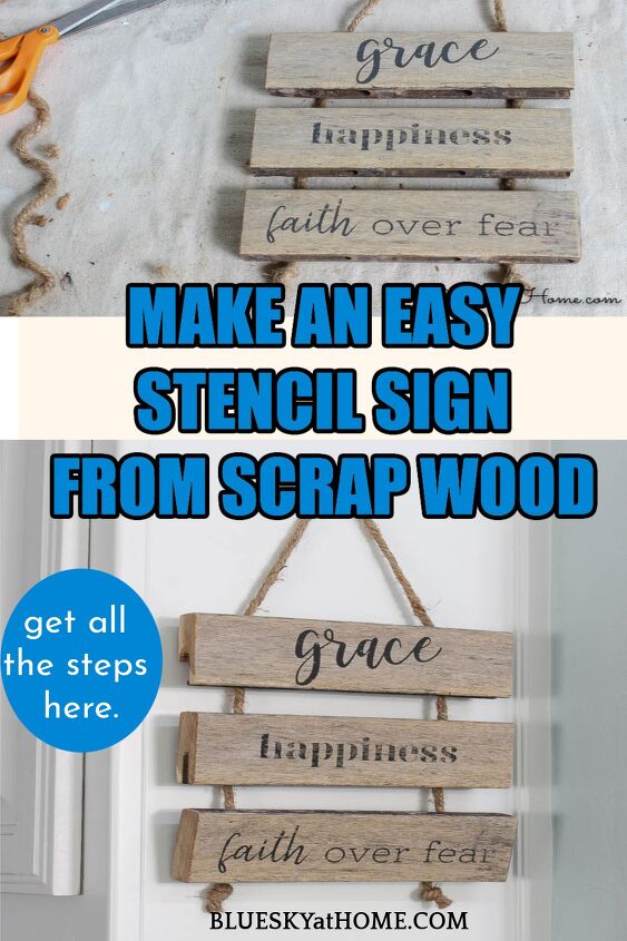 cmo hacer un letrero de plantilla con restos de madera