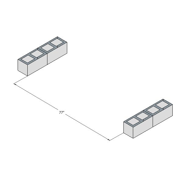 banco de blocos de concreto diy assentos bonitos ao ar livre