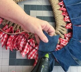 how to make a patriotic wreath using nautical rope