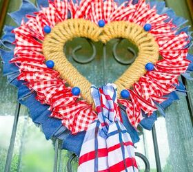 Heart-shaped Patriotic Wreath