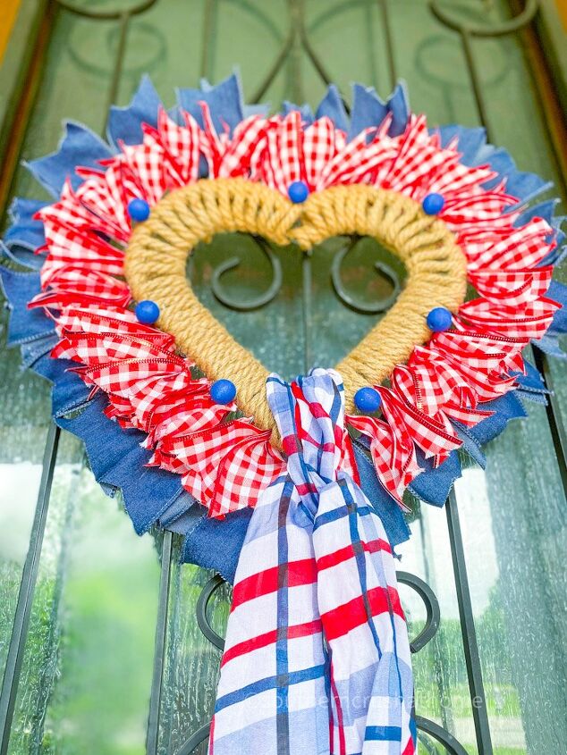 how to make a patriotic wreath using nautical rope