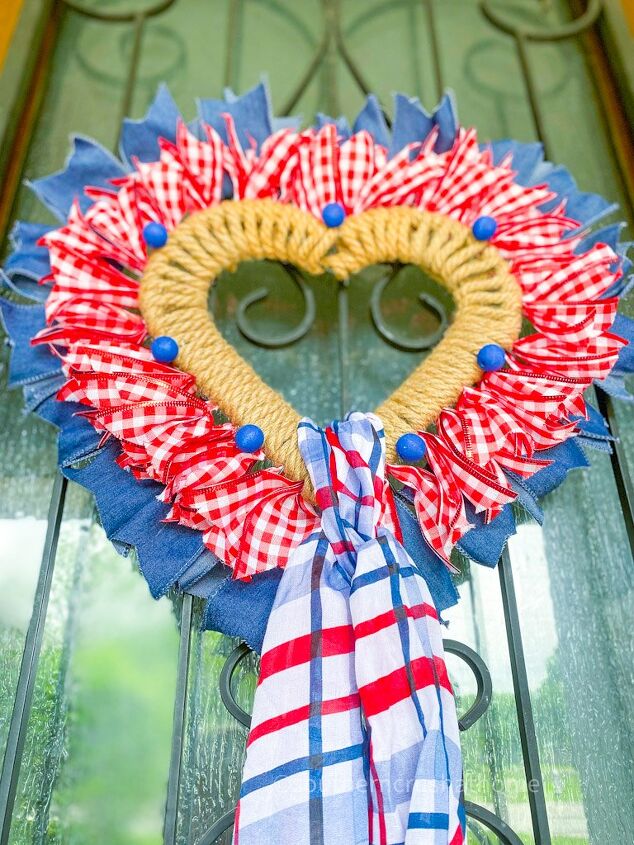 Heart-shaped Patriotic Wreath