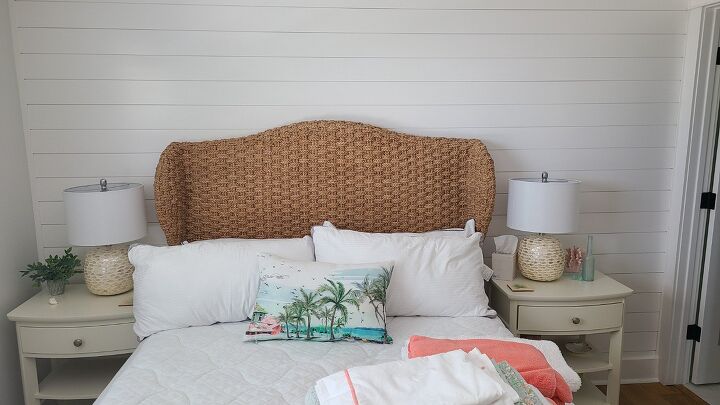 how can i lighten a seagrass headboard to make it more current