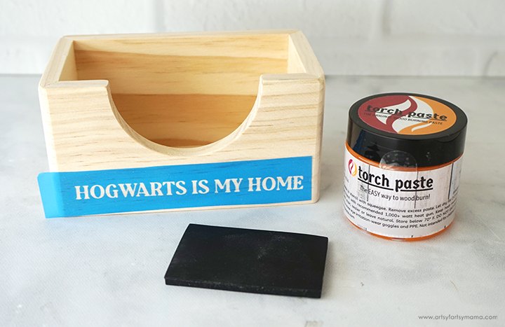 posavasos de madera de hogwarts