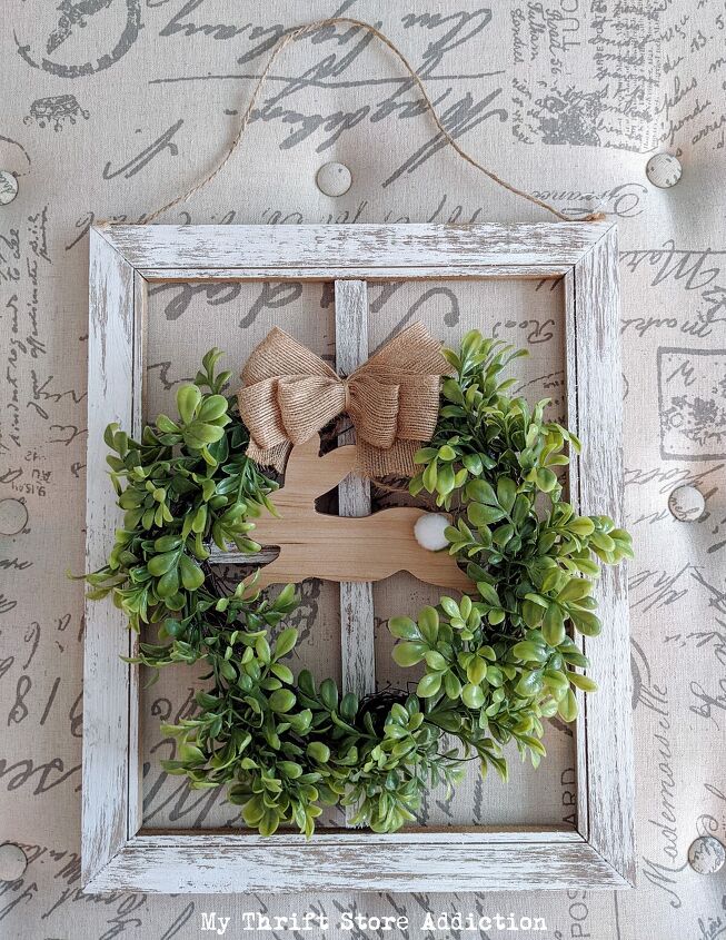 easy clearance wreath upcycle, BEFORE Easter wreath
