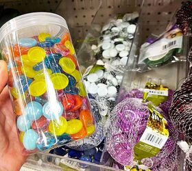 There's a pretty cute way to use multicolored glass gems in your garden