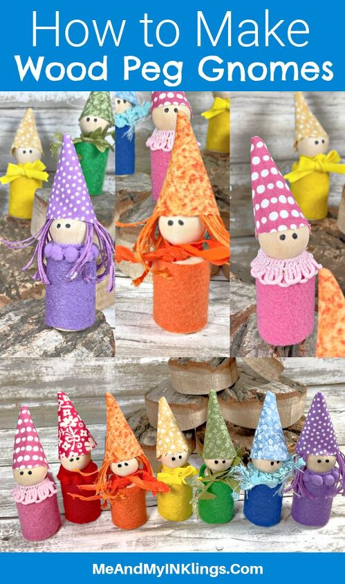 easy diy wood peg gnome dolls