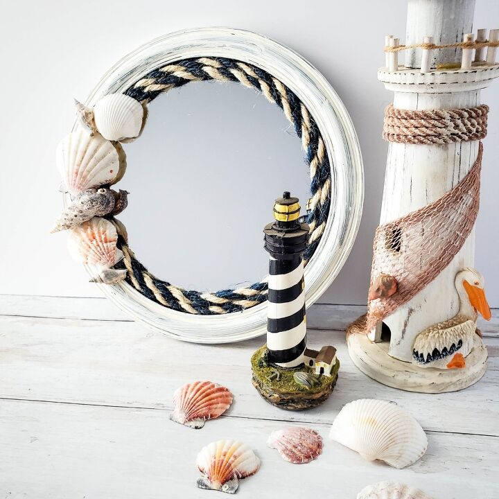 diy seashell mirror, Photo Upcycle My Stuff