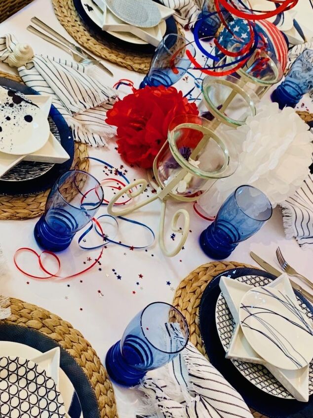 how to set a tablescape for memorial day