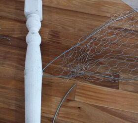 How to use chicken wire and a spare spindle to add some whimsy to your garden