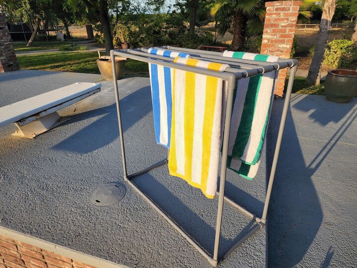 diy towel drying rack