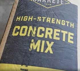 concrete in bag walkway