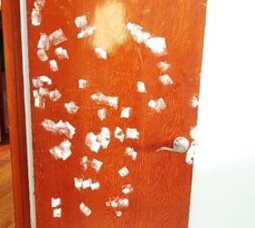 She patched up her ugly, old hollow-core doors for this designer makeover