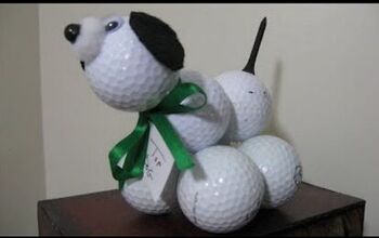 ¡Perro bola de golf para el día del padre! ¡Manualidad fácil!
