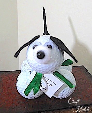 perro bola de golf para el da del padre manualidad fcil