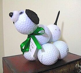 Golf Ball Dog For Father’s Day! Easy Craft!