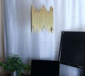 make a chandelier out of straws